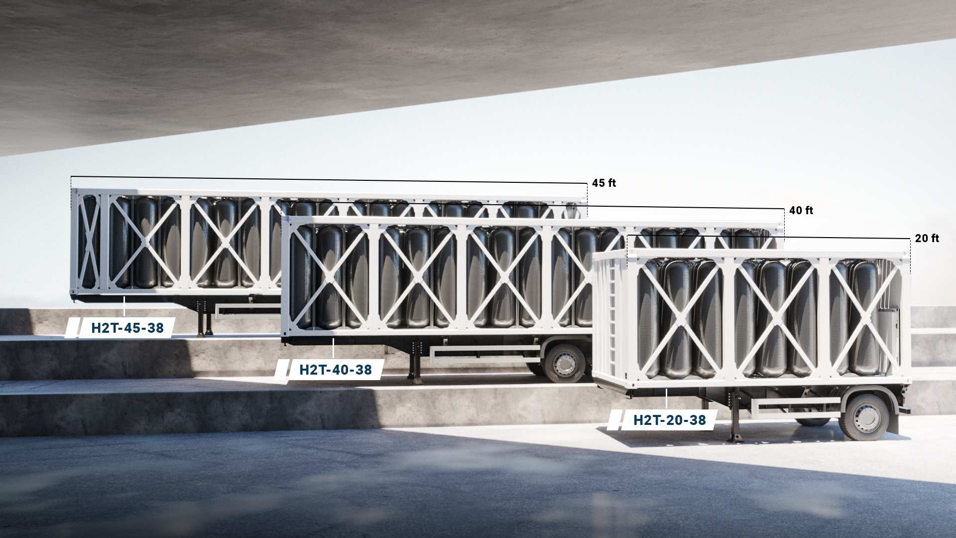 High-Pressure Hydrogen Transport Systems with 380 bar Type-IV Technology